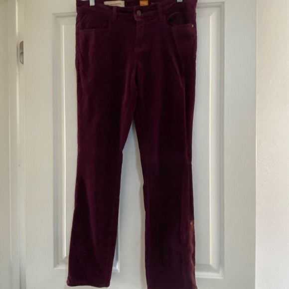 SOLD Anthropologie Womens corduroy pants, zipper ankle, size 29. - Picture 5 of 7